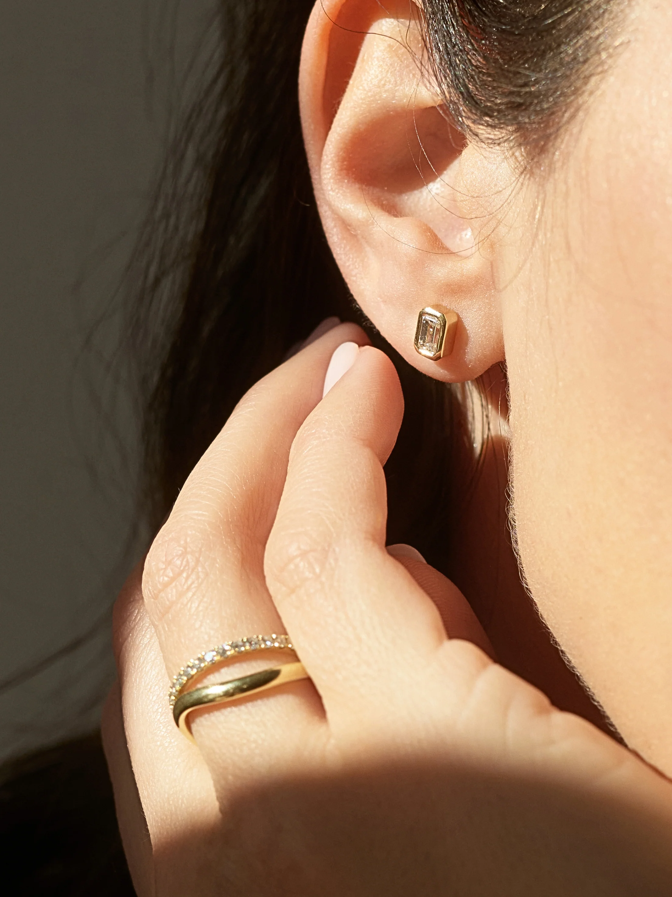 Bezel Diamond Studs Nove | 0,68ct. - Image 4