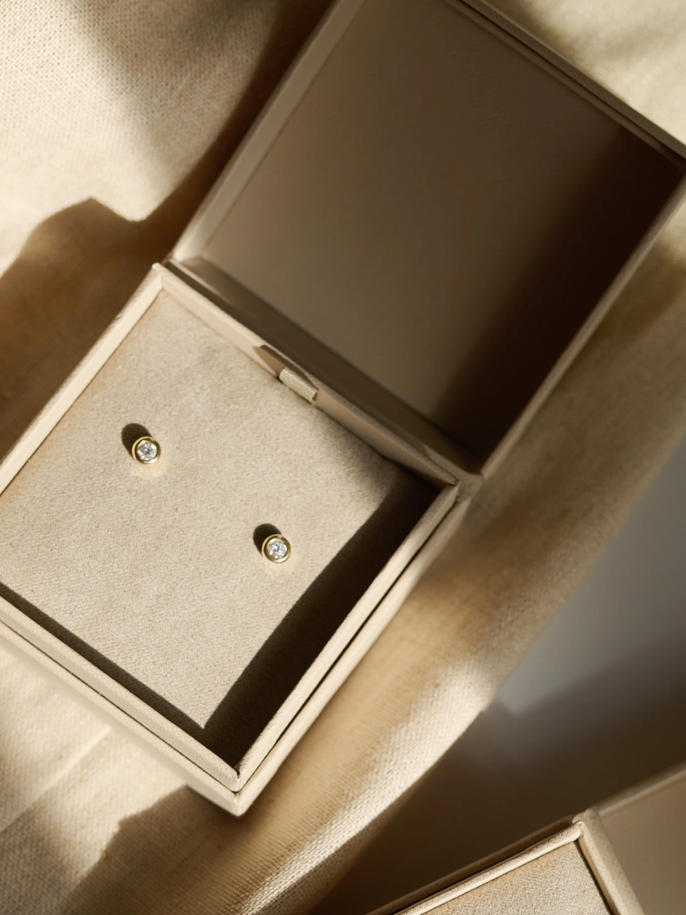 Bezel Diamond Studs Soleil | 0,20ct. - Image 3