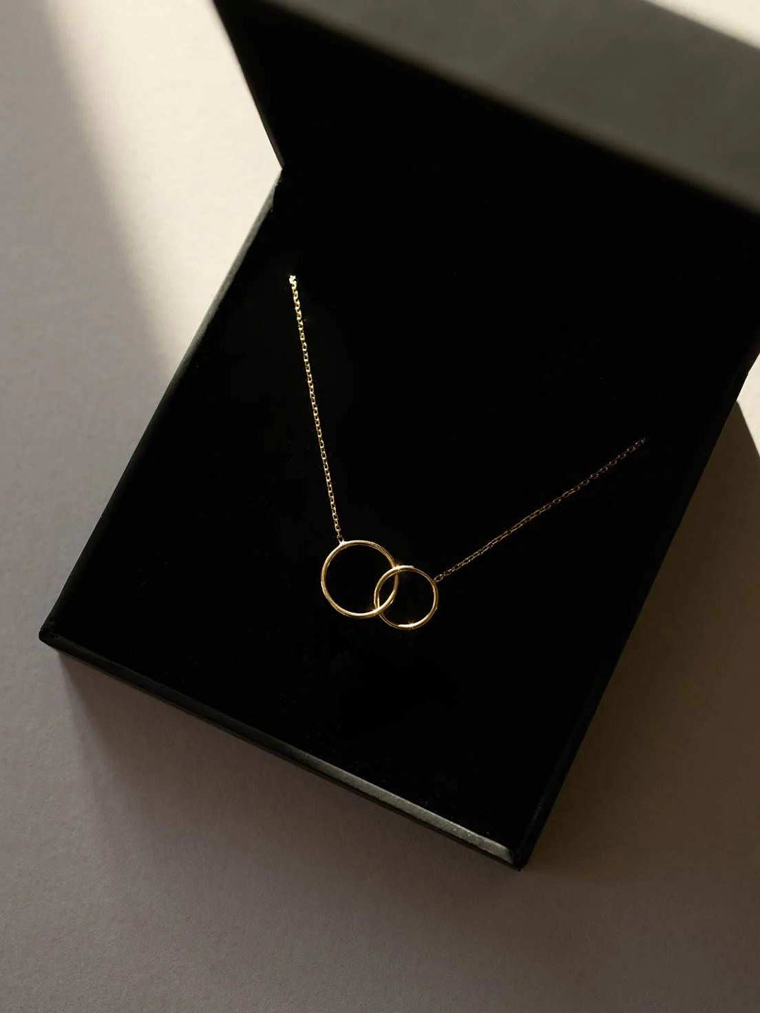 Double-Ring Halskette | 14k Echtgold - Image 2