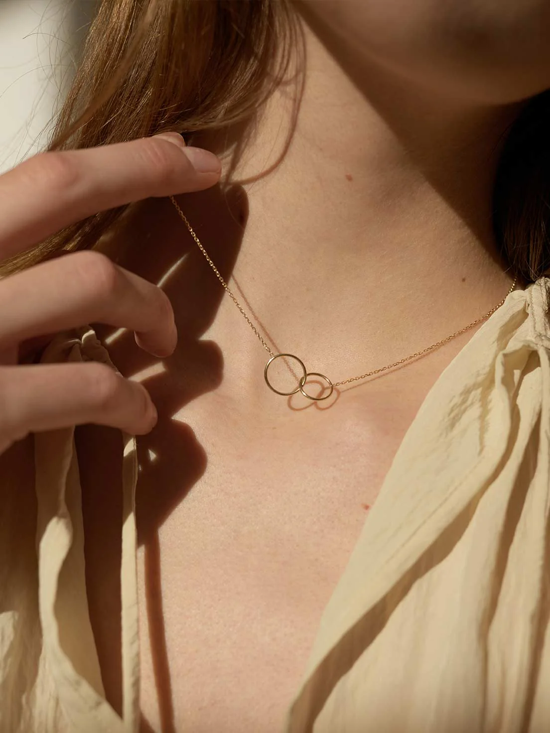 Double-Ring Halskette | 14k Echtgold - Image 6