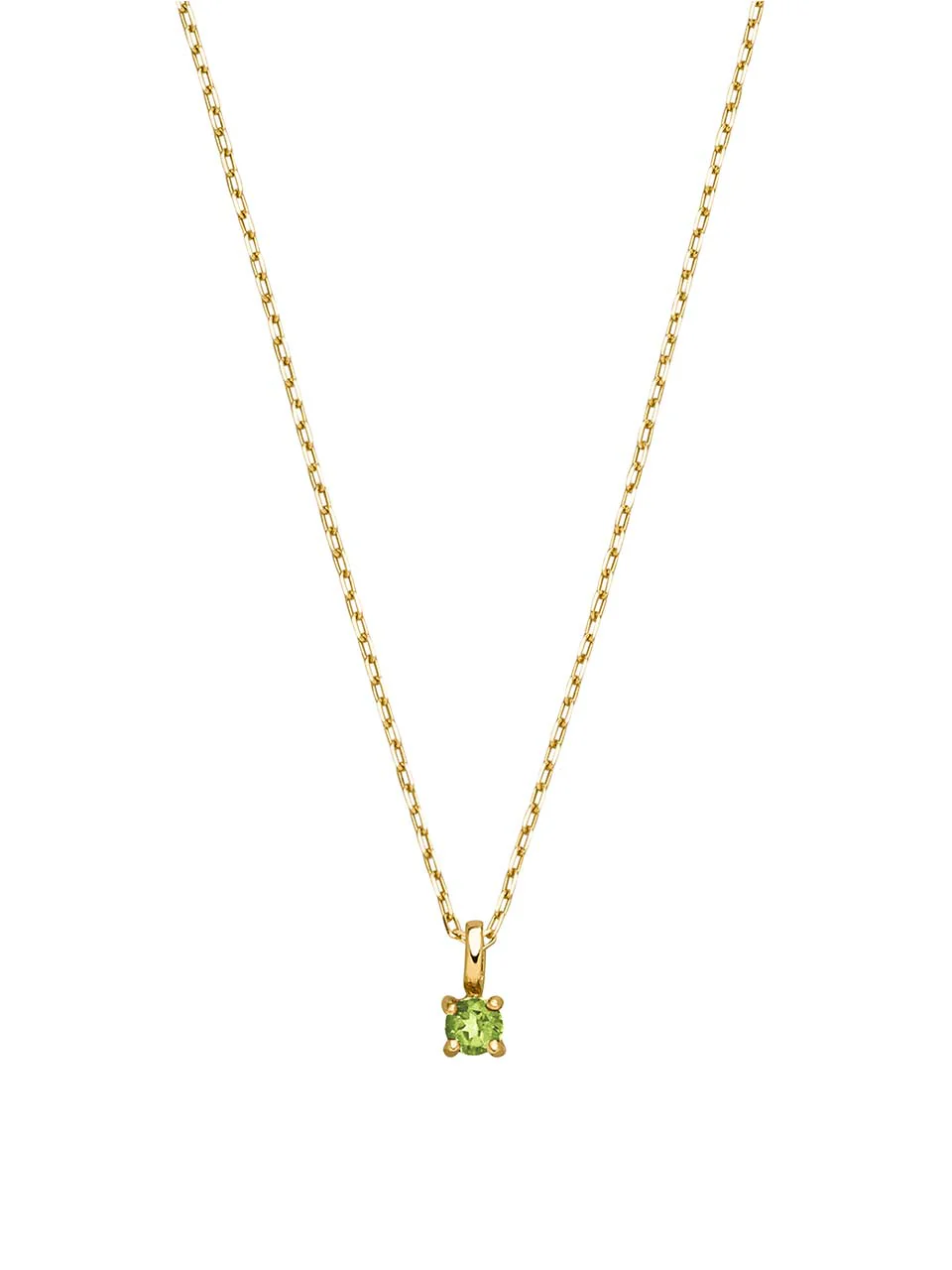 Birthstone Halskette August | 14k Echtgold & Peridot - Image 7