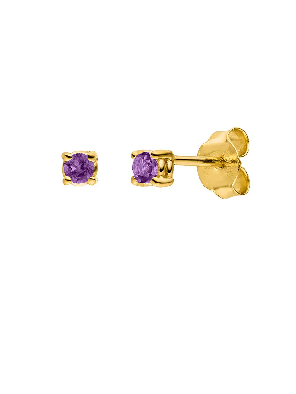Birthstone Ohrringe Februar | 14k Echtgold & Amethyst - Image 6