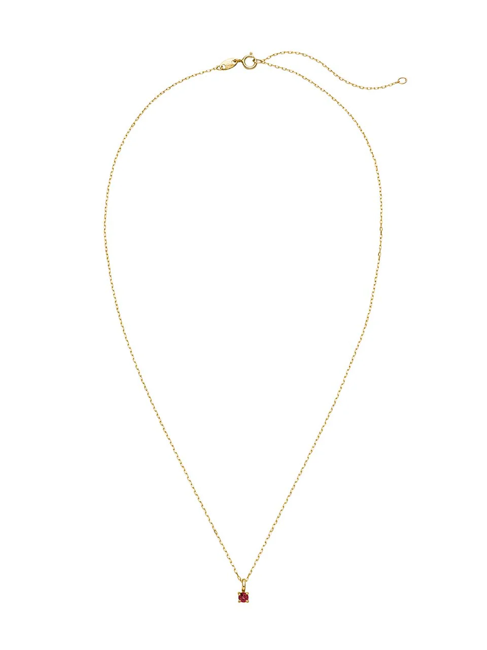 Birthstone Halskette Juli | 14k Echtgold & Rubin - Image 7