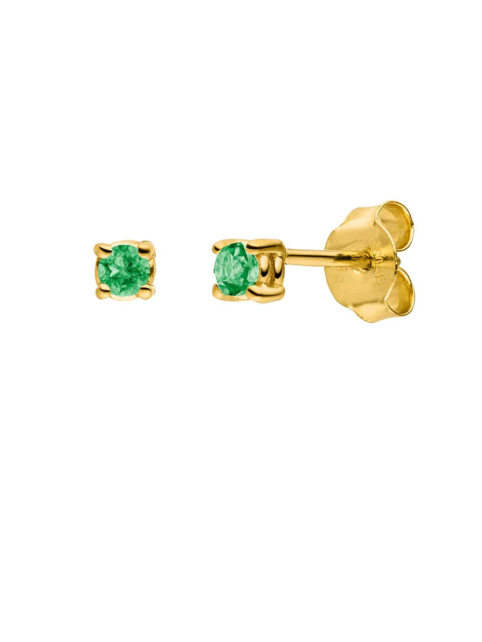 Birthstone Ohrringe Mai | 14k Echtgold & Smaragd - Image 6