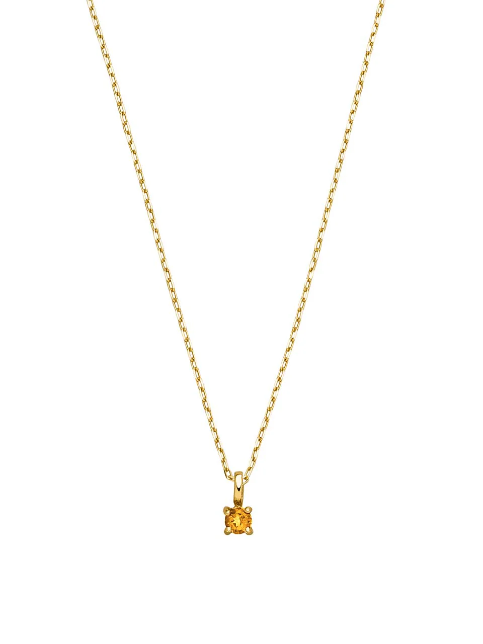 Birthstone Halskette November | 14k Echtgold & Citrin - Image 5