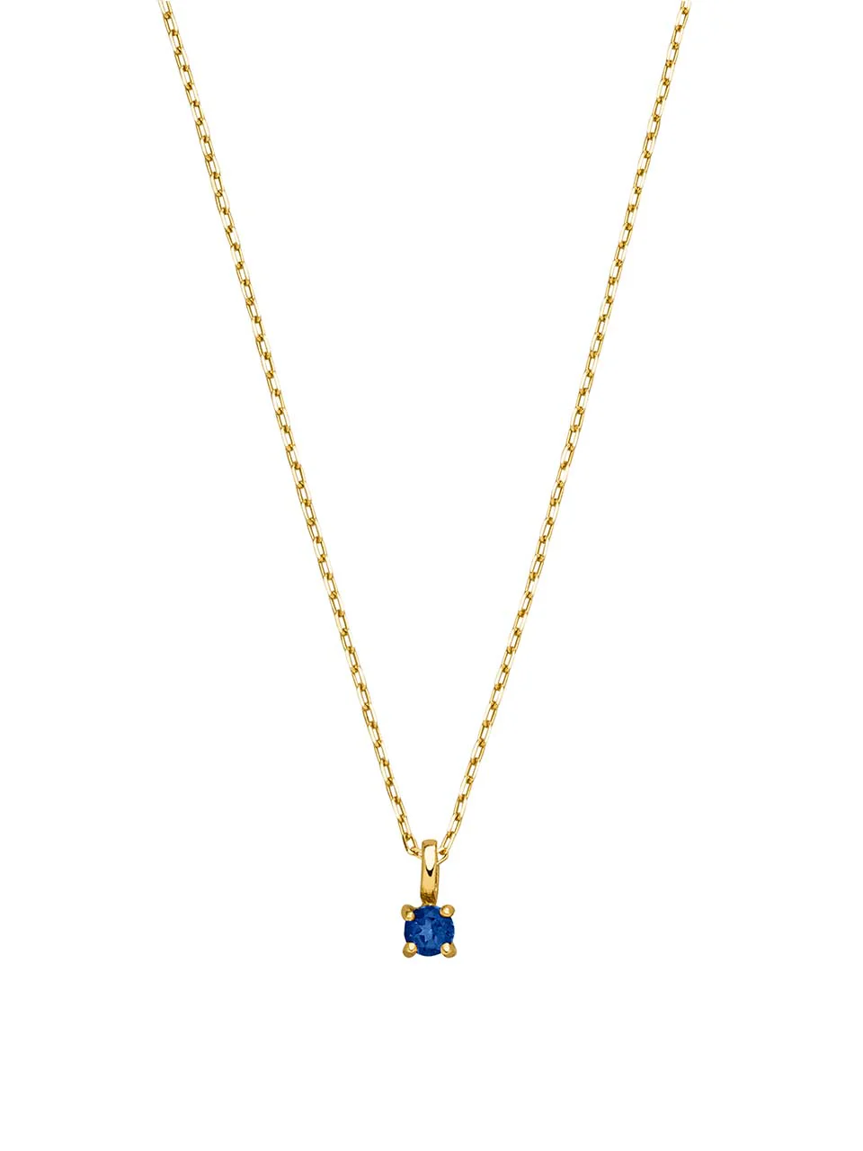 Birthstone Halskette September | 14k Echtgold & Saphir - Image 7