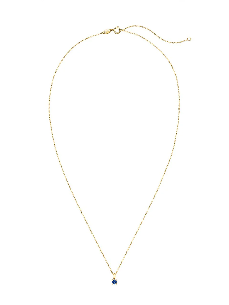 Birthstone Halskette September | 14k Echtgold & Saphir - Image 8