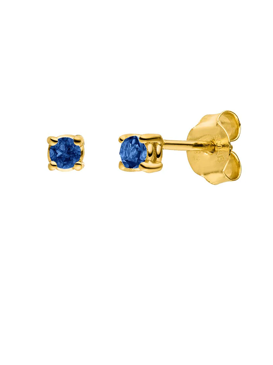 Birthstone Ohrringe September | 14k Echtgold & Saphir - Image 7