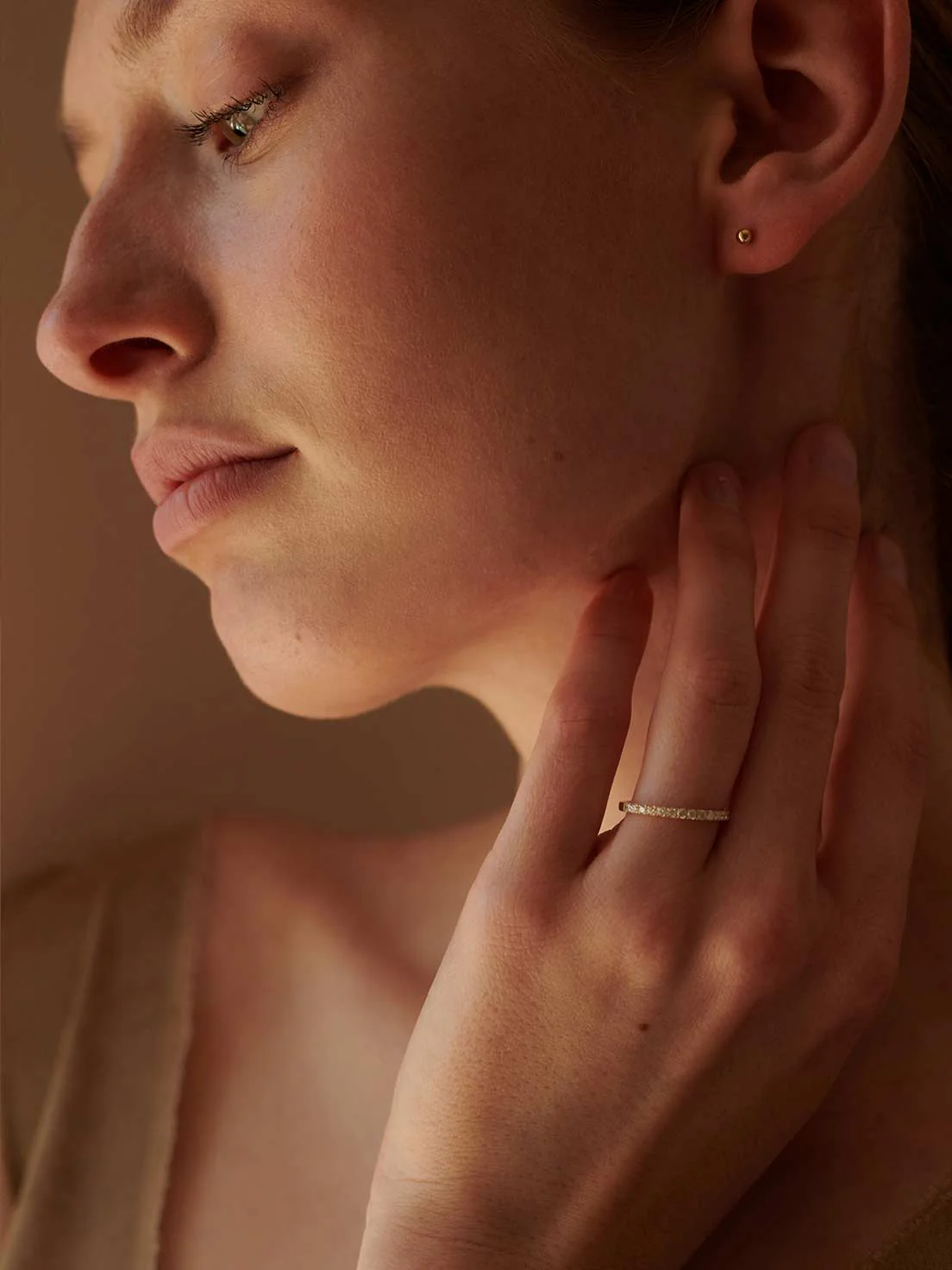 Eternity Wedding Band Sky | Half - Image 3