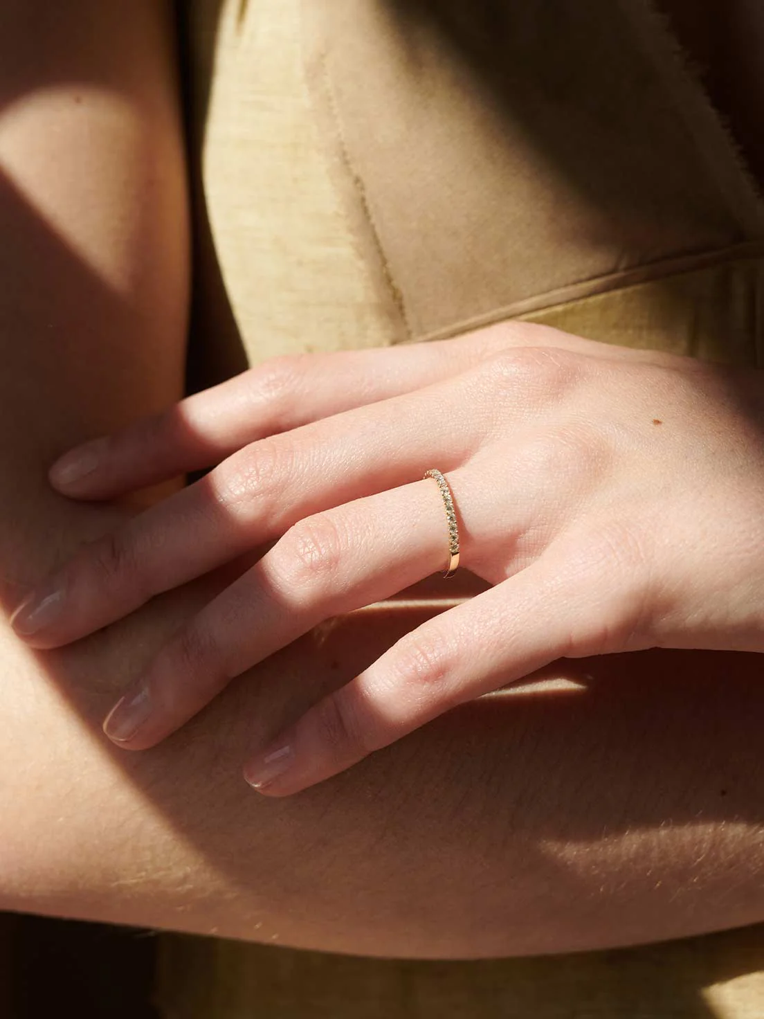 Eternity Wedding Band Sky | Half - Image 5