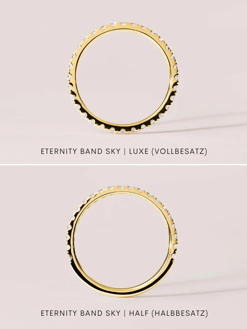 Eternity Wedding Band Sky | Half - Image 6