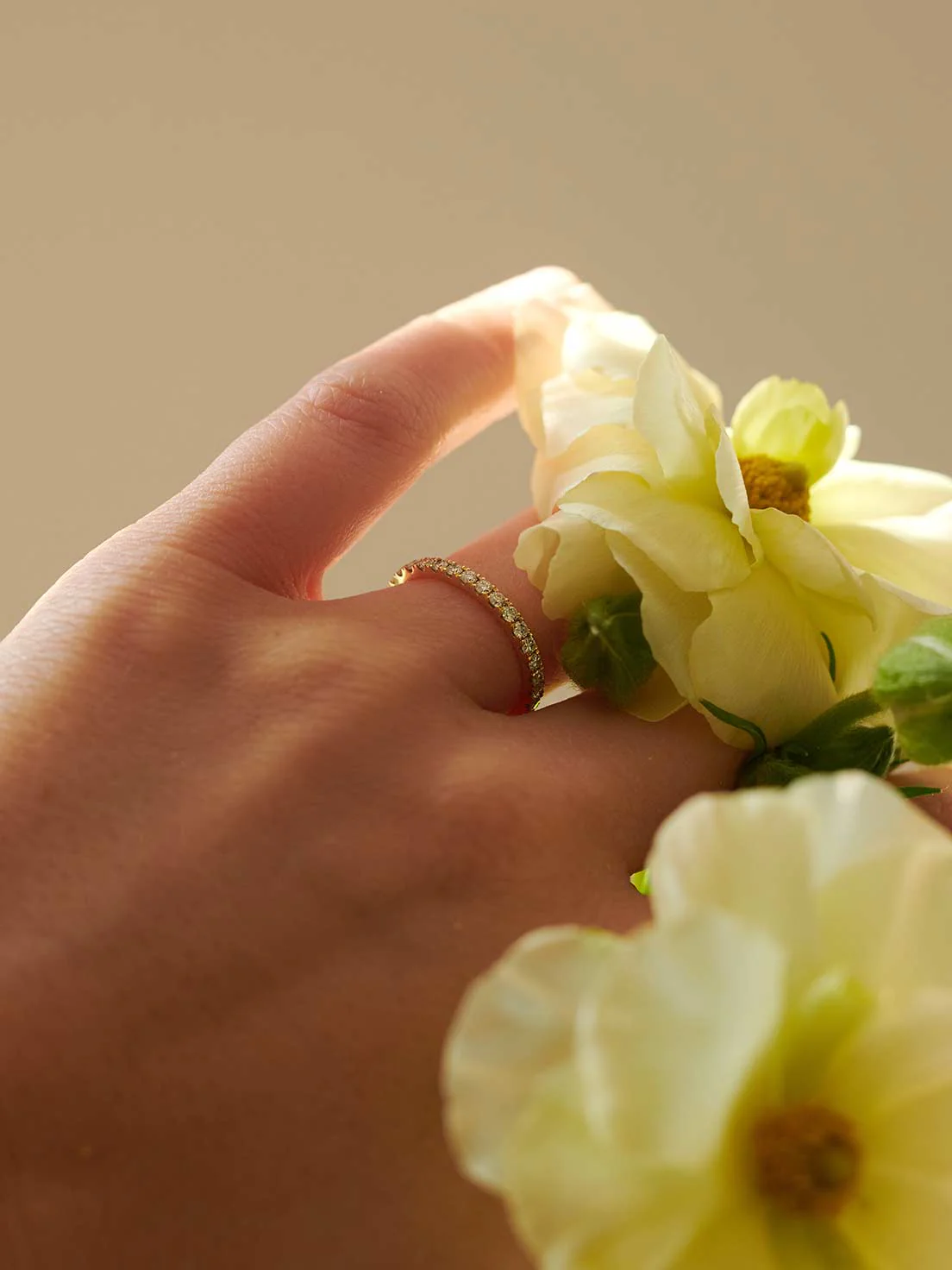 Eternity Wedding Band Sky | Half - Image 8
