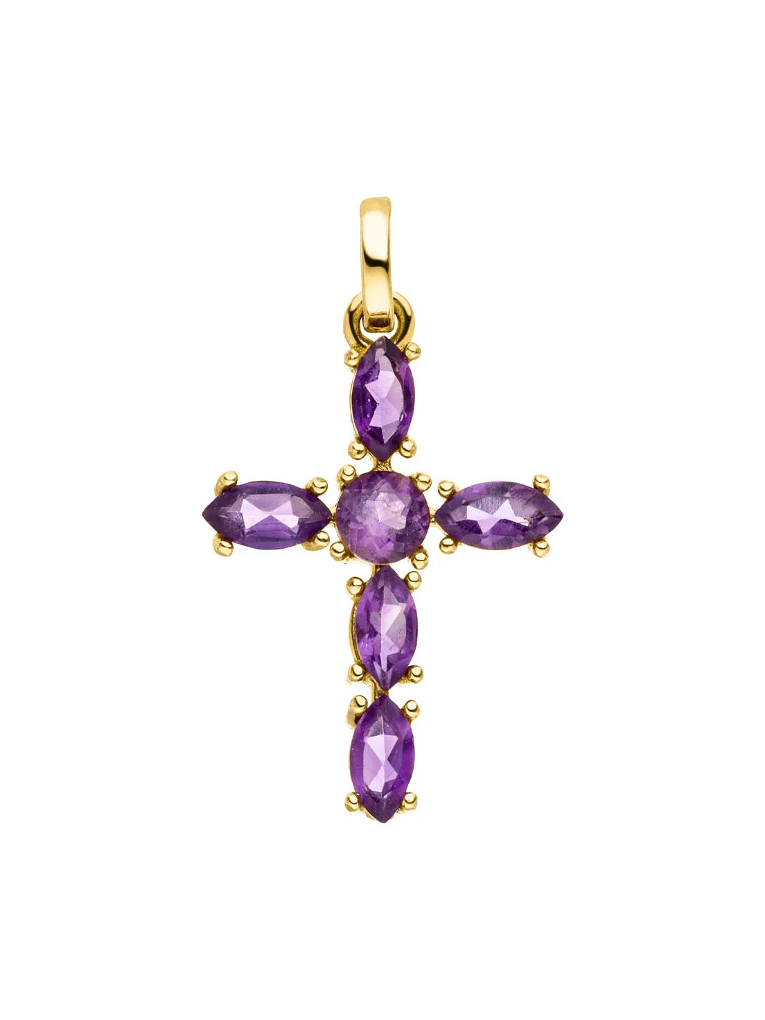 Kreuzanhänger Amalia | 14k Echtgold & Amethyst - Image 6