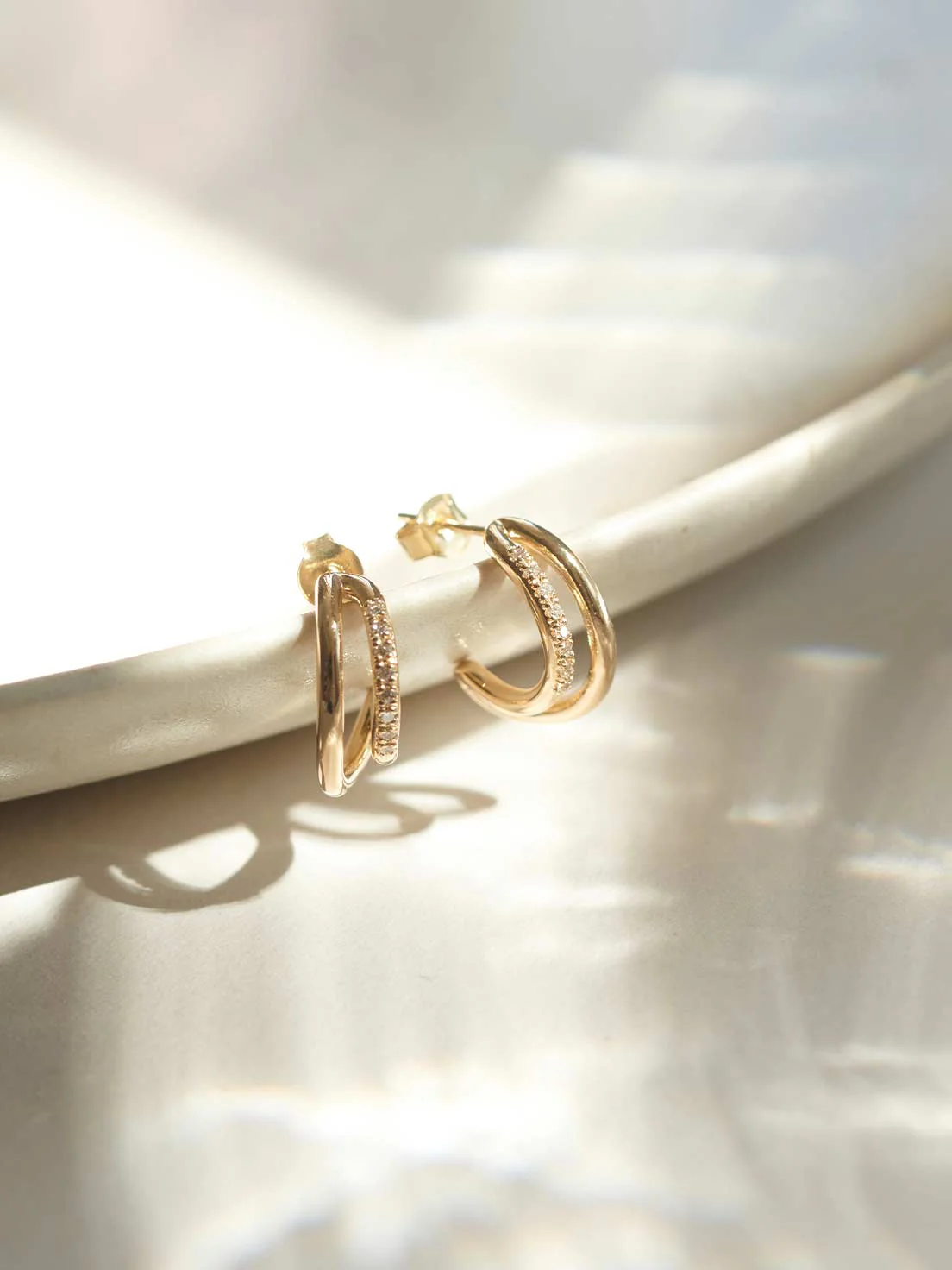 Muse Diamond Hoops | 14k Echtgold - Image 3