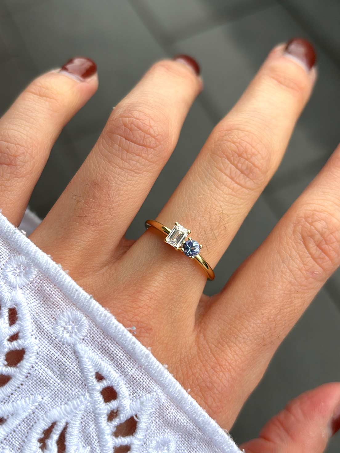 Ring Laurin | Emerald & Tansanit | One-of-a-Kind - Image 4