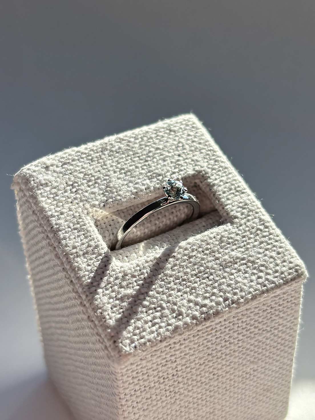 Ring June | Aquamarine Light Blue | ONE-OF-A-KIND - Image 3