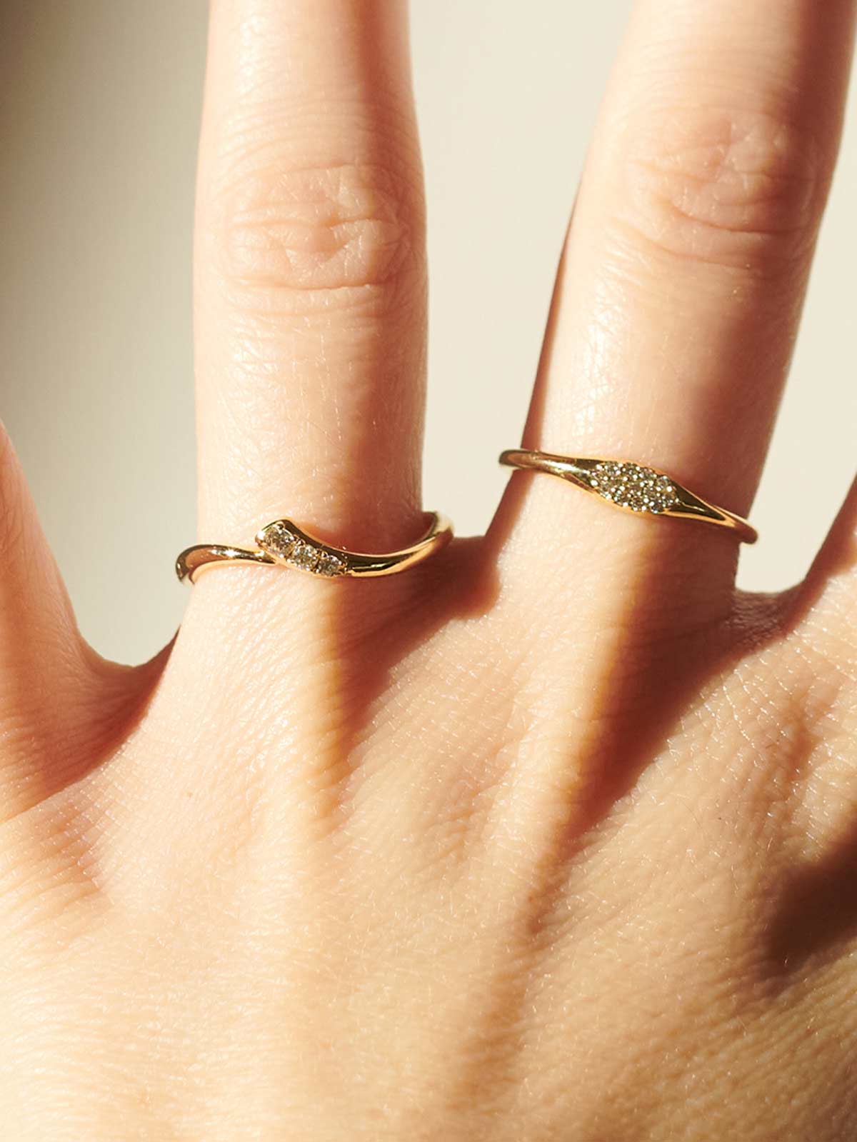 Signet Ring Becca | mit Pavé Diamantbesatz - Image 7